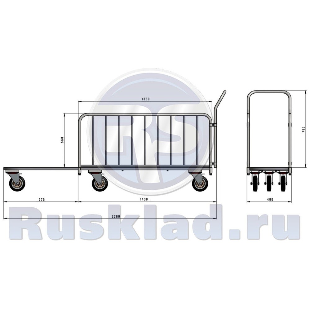 Тележка для перевозки длинномерных грузов. ДЛ Тележка для перевозки длинномерных грузов. ДЛ